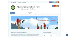 Desktop Screenshot of hummingbirdretreatperu.com
